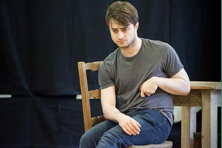 actor during theatre rehearsals